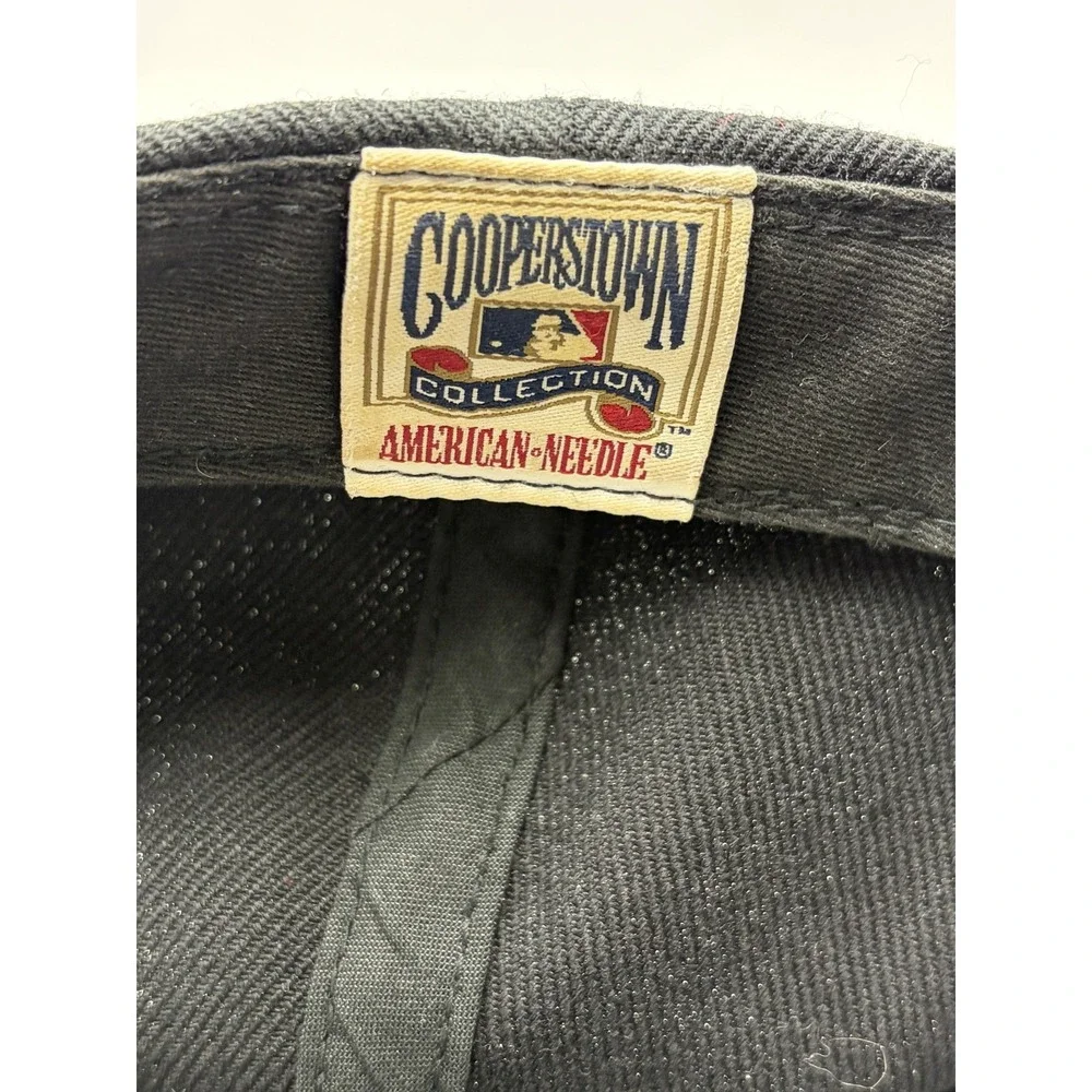 American Needle Cooperstown MLB‎ Retro Bird Hat Black Strapback Cap